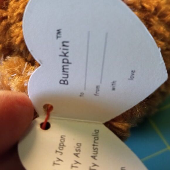 Halloween Bear With Orange Pumpkin & Bow - Picture 2 of 8
